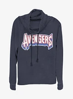 Marvel Avengers Chenille Cowlneck Long-Sleeve Girls Top