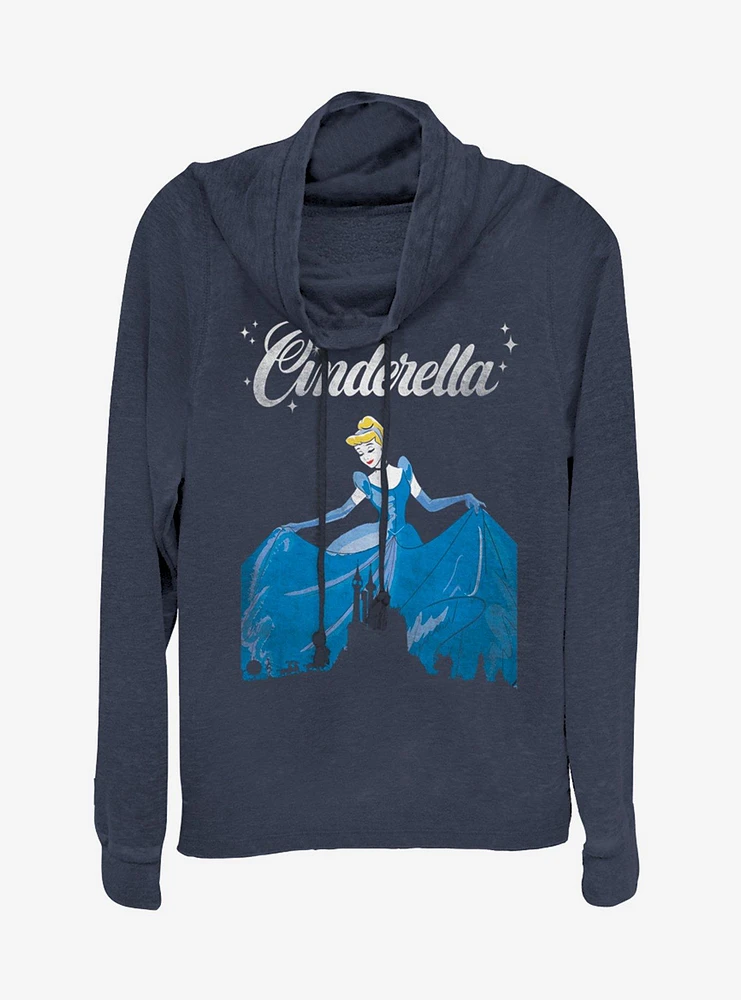 Disney Cinderella Dancing Cowlneck Long-Sleeve Girls Top