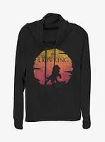 Disney The Lion King Kinged Cowlneck Long-Sleeve Girls Top