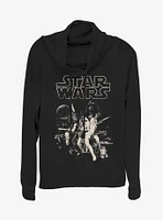 Star Wars Poster Cowlneck Long-Sleeve Girls Top