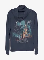 Star Wars Two Hopes Cowlneck Long-Sleeve Womens Top