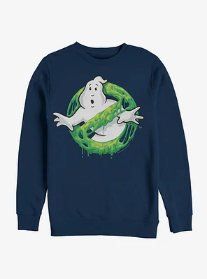 Ghostbusters Ghost Logo Green Slime Sweatshirt