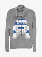 Star Wars R2 Qtee Cowlneck Long-Sleeve Womens Top