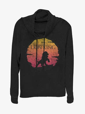 Disney The Lion King Kinged Cowlneck Long-Sleeve Womens Top