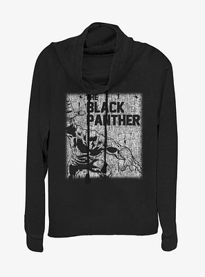Marvel Black Panther T'Chala Chalk Cowlneck Long-Sleeve Womens Top