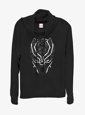 Marvel Black Panther Tribal Tats Cowlneck Long-Sleeve Womens Top