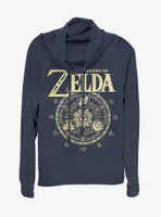 Nintendo Zelda Cir Cowlneck Long-Sleeve Womens Top