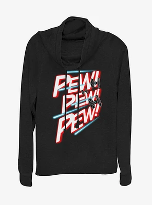 Lucasfilm Star Wars Pew Cowlneck Long-Sleeve Womens Top