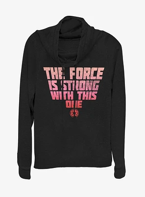 Star Wars Strong Force Cowlneck Long-Sleeve Womens Top