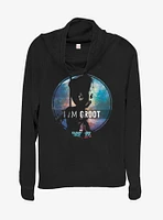 Marvel Guardians of the Galaxy Star Groot Cowlneck Long-Sleeve Womens Top