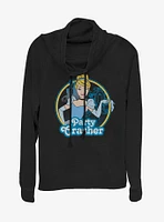 Disney Princess Cinderella Party Crasher Cowlneck Long-Sleeve Womens Top