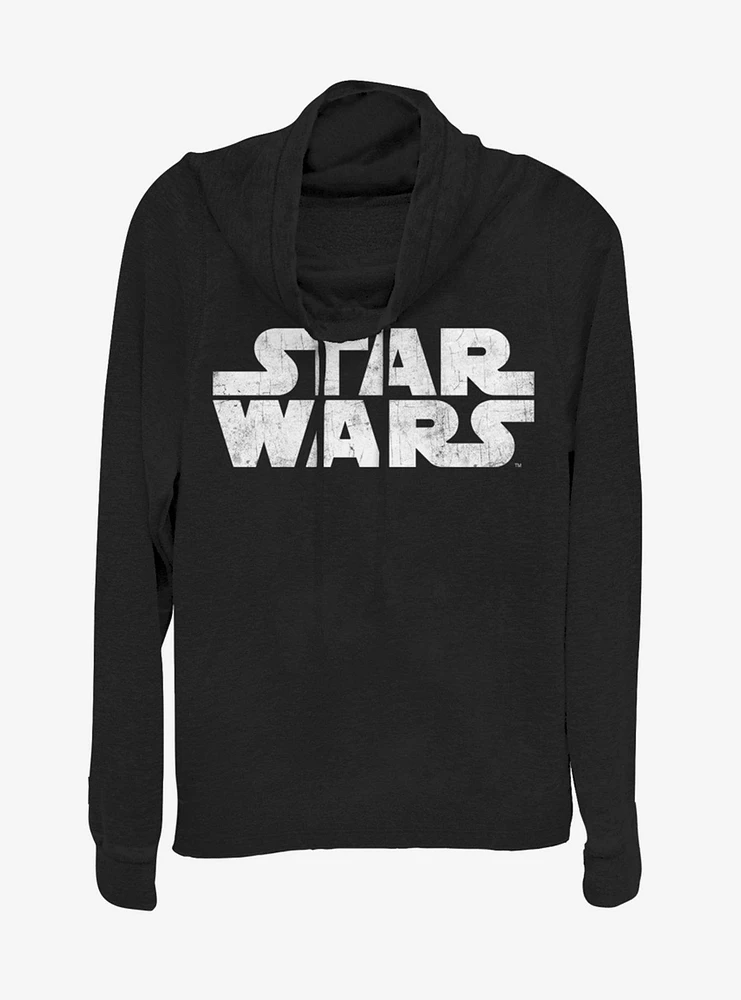 Lucasfilm Star Wars Simplest Logo Cowlneck Long-Sleeve Womens Top