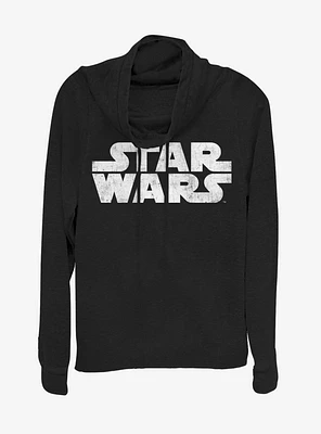 Lucasfilm Star Wars Simplest Logo Cowlneck Long-Sleeve Womens Top