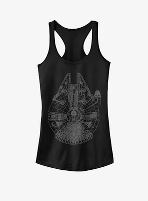 Star Wars Blue Falcon Girls Tank