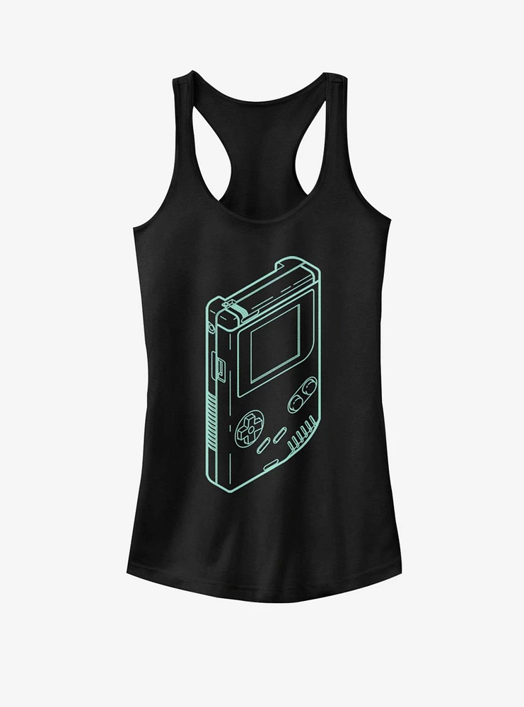 Nintendo Game Boy Outline Girls Tank