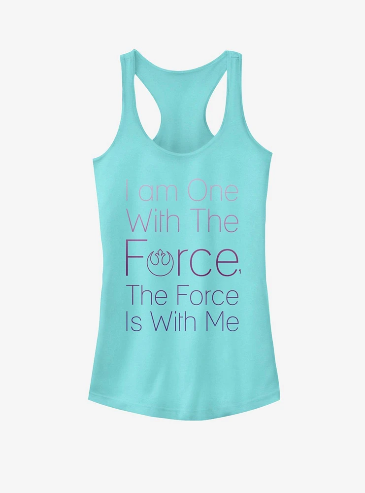 Star Wars One With The Force Girls Tank