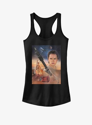 Star Wars Rey Collage Girls Tank