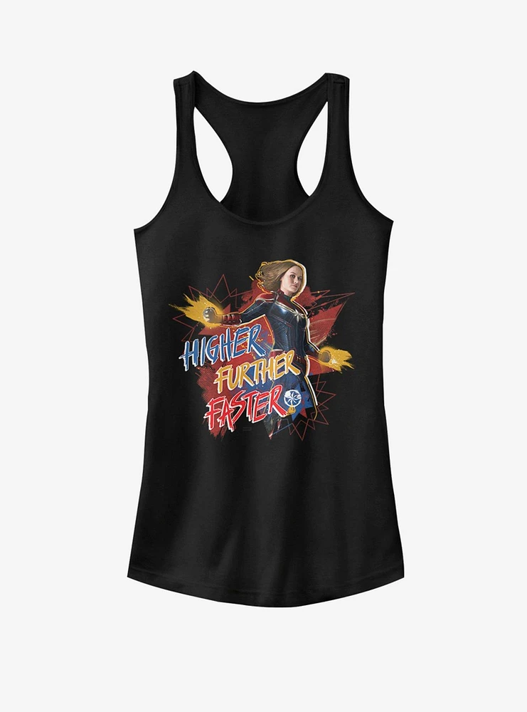 Marvel Captain Fighter Faster Girls Tank