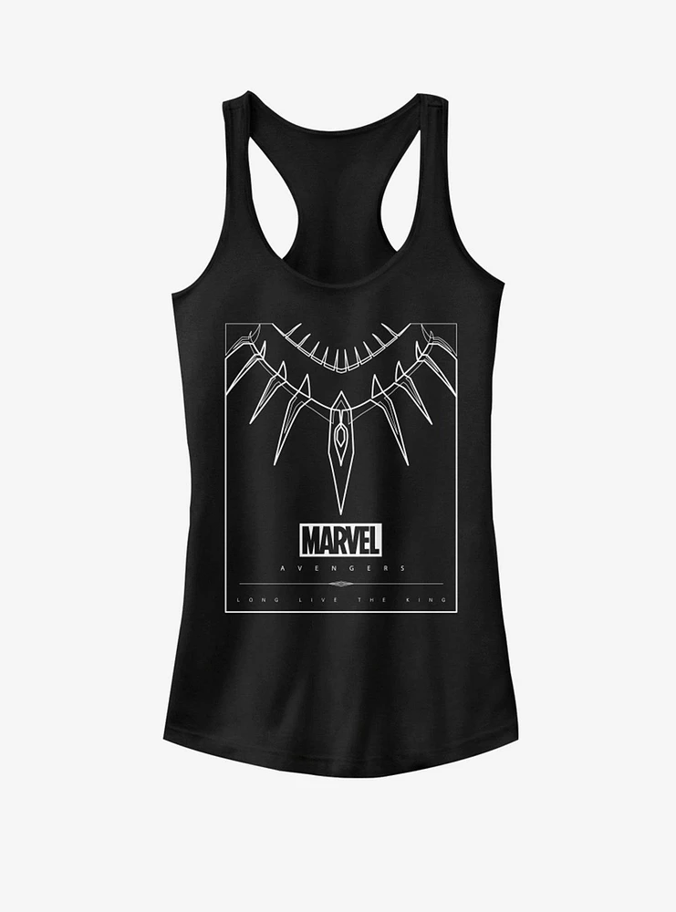 Marvel Black Panther Necklace Girls Tank