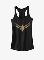 Marvel Captain Costume Symbol Girls Tank