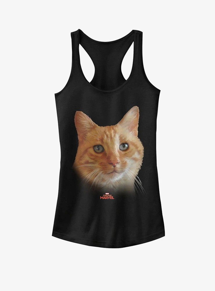 Marvel Captain Cat Face Girls Tank