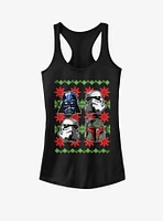 Star Wars Holiday Faces Girls Tank