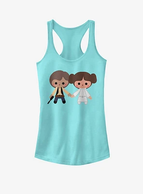 Star Wars Han & Leia Kawaii Girls Tank