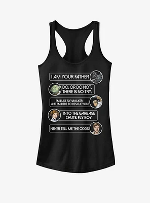 Star Wars Character Quotage Girls Tank