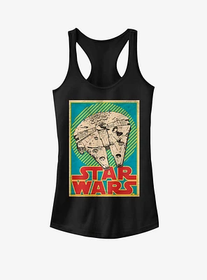 Star Wars Millennium Falcon Card Girls Tank