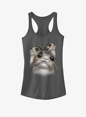 Star Wars Big Face Porgs Girls Tank