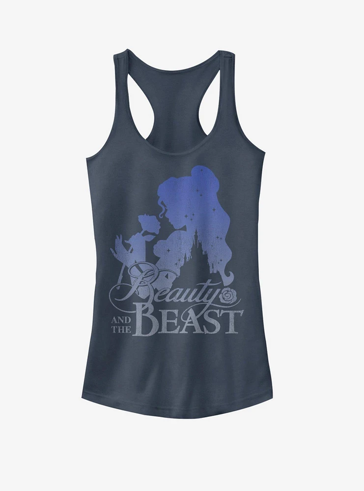 Disney Beauty and the Beast Silhoutte Girls Tank