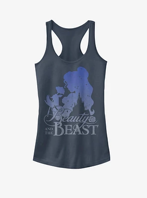 Disney Beauty and the Beast Silhoutte Girls Tank