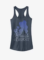 Disney Beauty and the Beast Silhoutte Girls Tank