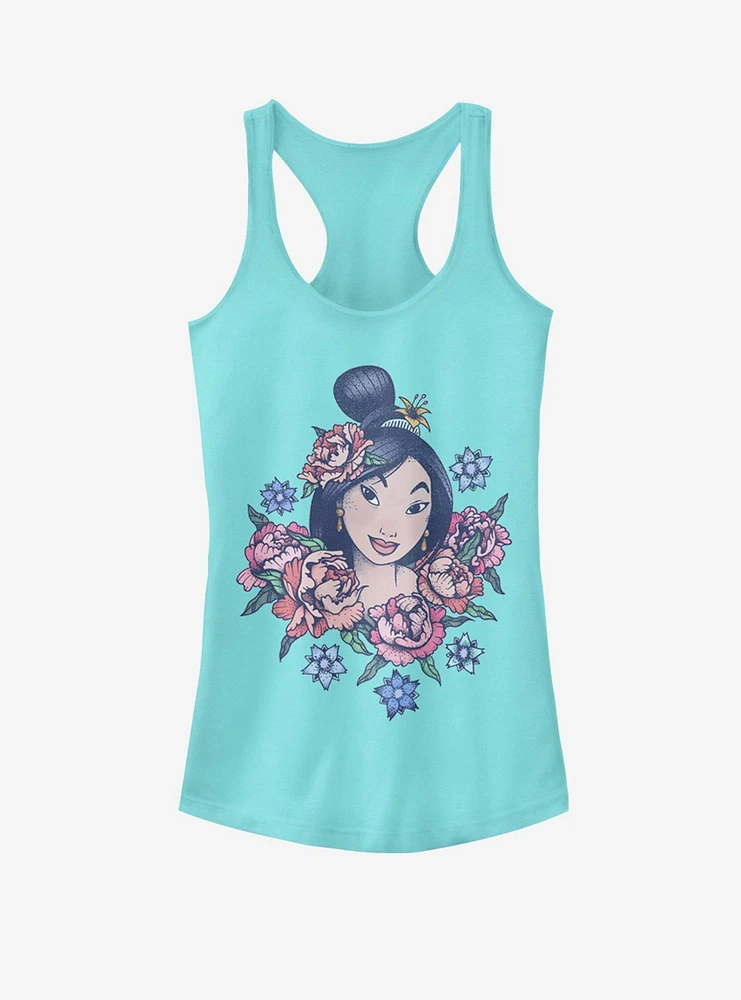Disney Mulan Floral Girls Tank
