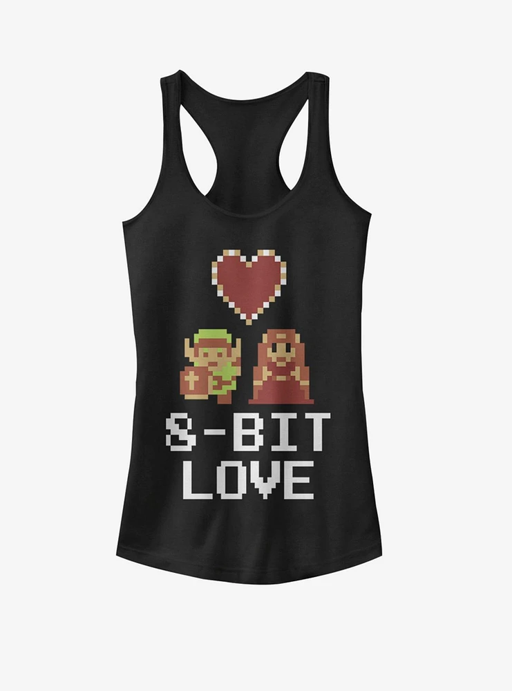 Nintendo Link And Zelda 8-Bit Love Girls Tank