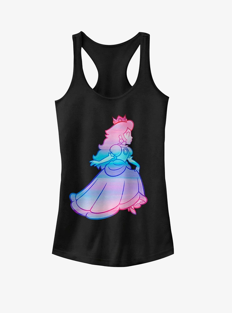 Marvel Nintendo Watercolor Ombre Peach Girls Tank