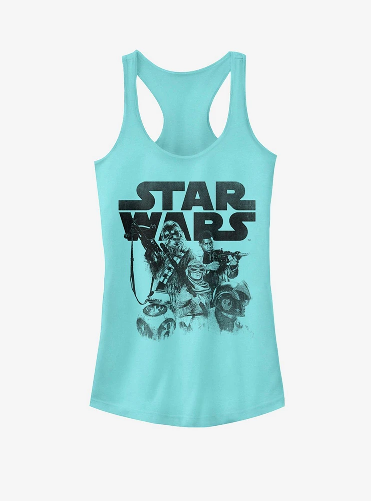 Star Wars Drawn Girls Tank