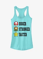 Nintendo Bigger Stronger Faster Girls Tank