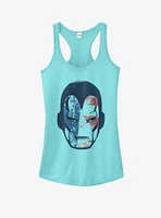 Marvel Captain America Iron Man Americana Girls Tank