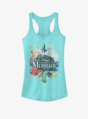 Disney The Little Mermaid Watercolor Poster Girls Tank Top
