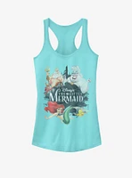 Disney The Little Mermaid Watercolor Poster Girls Tank Top