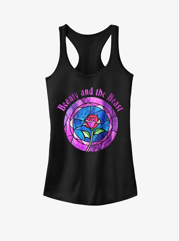 Disney Beauty and the Beast Glass Rose Girls Tank