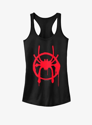 Marvel Spider-Man Miles Symbol Girls Tank