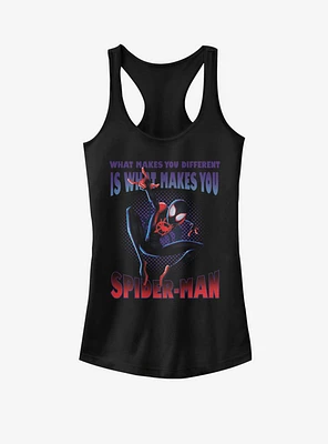 Marvel Spider-Man What Makes You Different Girls Tank