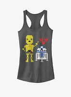 Star Wars R2D2 C3PO Love Girls Tank