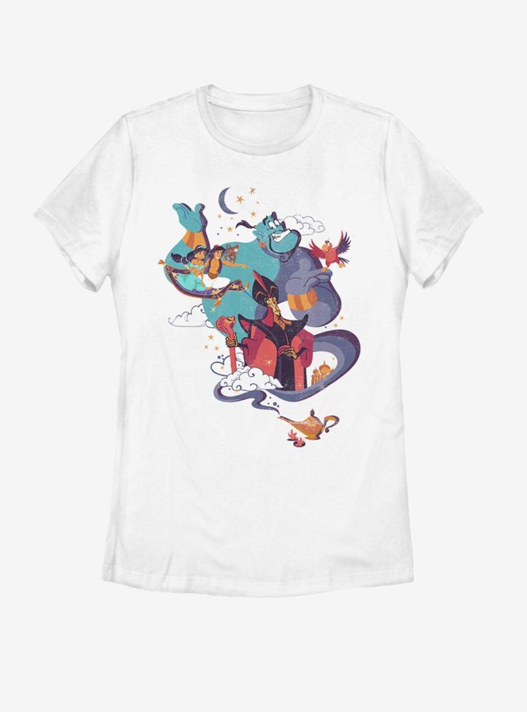 Disney Aladdin Vintage Poster Womens T-Shirt