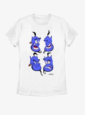 Disney Aladdin Genie Faces Womens T-Shirt