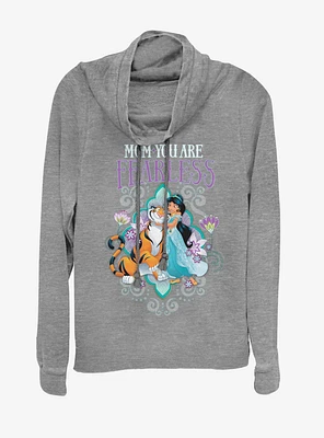 Disney Aladdin Fearless Jasmine Cowlneck Long-Sleeve Womens Top