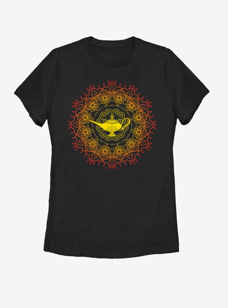 Disney Aladdin Lamp Mandala Womens T-Shirt