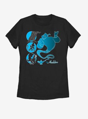 Disney Aladdin Genie And Friends Womens T-Shirt